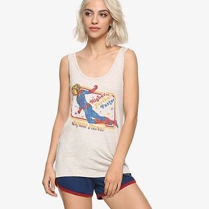 New Marvel Captain Marvel Vintage Higher Further Faster Tank Top Sz Medium
